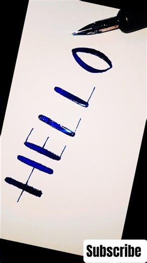 🖊Dip pen with flex nib |Dip pen calligraphy #shorts #calligraphy #art