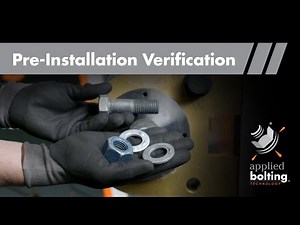 Pre-Installation Verification