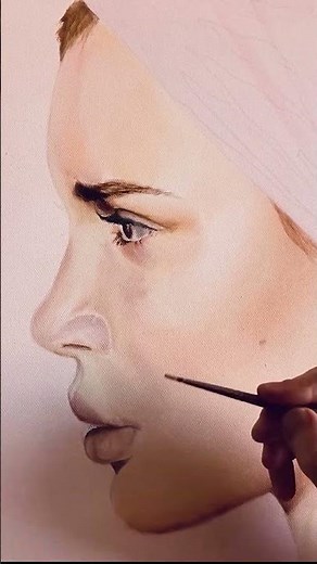 Painting A Realistic Face Time-Lapse/ Oil Painting Tutorial