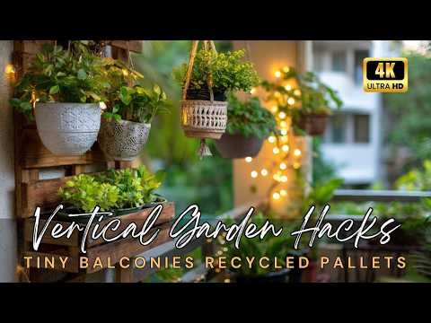 📦 Ten Clever Vertical Garden Hacks for Tiny Urban Balconies Using Recycled Pallets