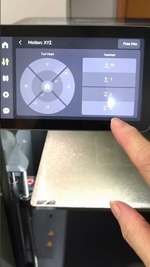 How to lower and raise Bambu P2S printer Bed 调节热床控制升降# 拓竹 #P2S #bambu #3Dprinter bed #lower #rise