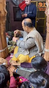 Lower caste subhumans in Hinduism drinking foot water of brahmin men(upper caste)