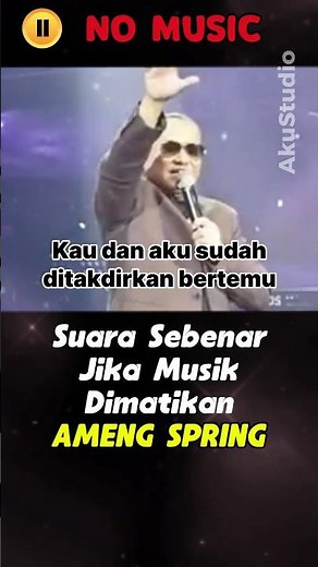 BEGINI SUARA AMENG SPRING SEBENAR TANPA MUSIK #akustudio #amengspring