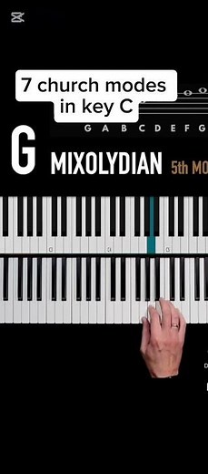 7 Church Modes Explained 🎹 #piano #ccm #lofi
