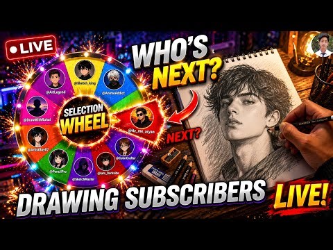 WHO’S NEXT? 🔥 Drawing Subscribers LIVE 🎨#drawing #art #shorts #short #sketch