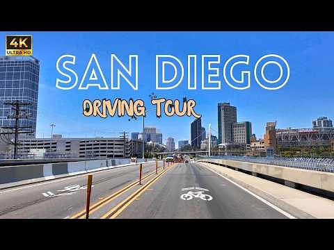 Downtown San Diego to La Jolla Beach | Scenic 4K HDR Driving Tour by the Coast