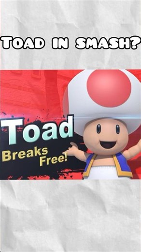 Will Toad Make It In Smash! #toad #toadette #mario #supermariobroswonder #videogames #shorts