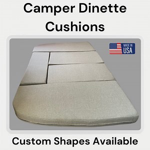 Custom RV Dinette Cushions: Camper, Trailer, Van Upholstery Covers - Etsy