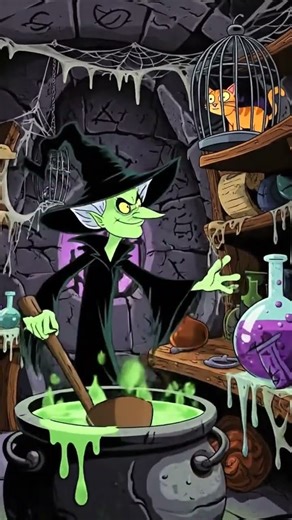 dark cartoon witch transforming kidnapped pets #animation #disney #cartoon #fairy #encanto #anime