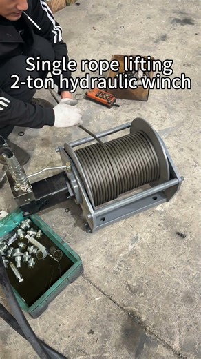 Single rope lifting 2-ton hydraulic winch! #Marine Hydraulic Winch #Crane Winch #Car Crene Winch