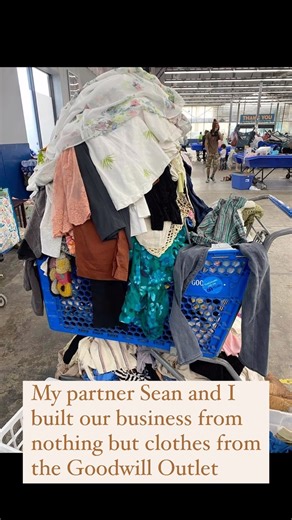 Our business was built from learning how to find profitable items from the Goodwill Outlet and flipping it for a profit online on Ebay, Poshmark, Depop and Mercari. While the goodwill outlet doesn’t roll out bins full of lululemon everyday, there are profitable mid-high end brands, mall brands and vintage clothing that you can learn to look out for and make insane returns on investment. With a low cost of good, the goodwill bins is your friend, not your foe. Vintage and mall brand clothing compr