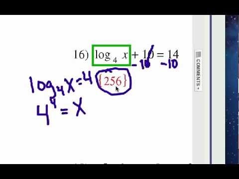 How to Solve Logarithm Equations: Problem Set 3