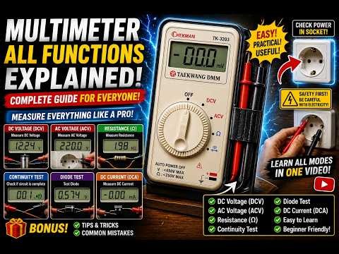 ⚡ Complete Multimeter Tutorial for Beginners