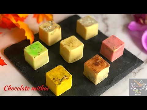 Chocolate Mithai | indian flavoured chocolate | Fusion chocolate | chocolate filling recipe