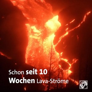 99K views · 1.1K reactions | Der Vulkanausbruch auf der Kanaren-Insel La Palma dauert unvermindert an. | tagesschau | Facebook