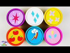 My Little Pony Learning Colors with Play Doh Mane 6 MLP Surprise Egg and Toy Collector SETC