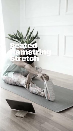 Seated hamstring stretch flexible legs happy spine. #shorts