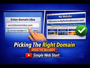 How To Pick The Right Domain Name | Avoiding Beginner's Mistakes.