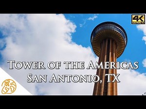 Tower of the americas San Antonio Elevator full ride Tour 4k San Antonio Tourist Attraction