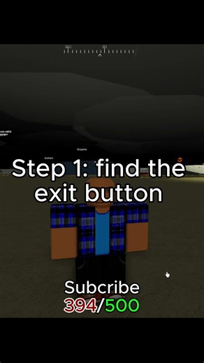 How to exit roblox in roblox tutorial (hard edition)#roblox #shorts