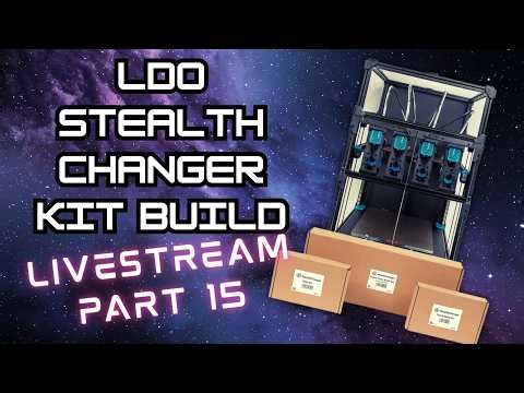 STEALTH CHANGER 3d Printer KIT BUILD! First Print? Pre Flight checkouts #livestream ivestream