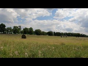 Summer Harvest Chasing - John Deere 430 Round Baler & 4430 Tractor - Superior Township - Michigan