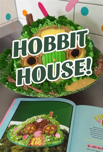 Replying to @jemivers HOBBIT HOUSE TUTORIAL! Taking the Fairy Hill House from our book and turning it into a Hobbit House! Also a reminder that we are doing members vids over on the TUBE. Extra content and other fun stuff. 🥰🩷 #tiggamac #cakehack #cakevideo #lordoftherings #hobbithouse
