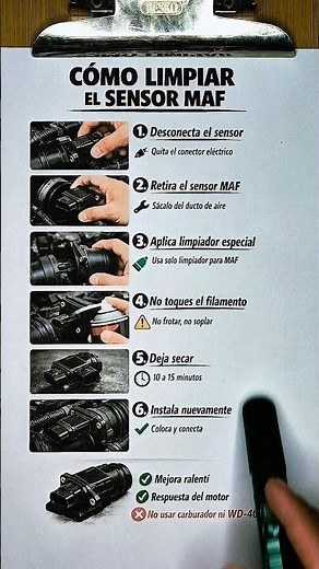 How to Clean the MAF Sensor 🔥✅ #maf #sensor #mechanics #mechanic #automobile #automotive