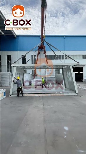 ‌Installation Of CBOX Slide Folding Container House
