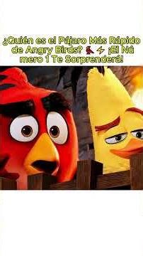Who Is the Fastest Bird in Angry Birds? 🐦⚡ The Number 1 Will Surprise You!#shortvideo