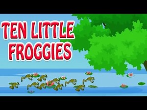 Ten Little Froggies | Animated Nursery Rhyme in English