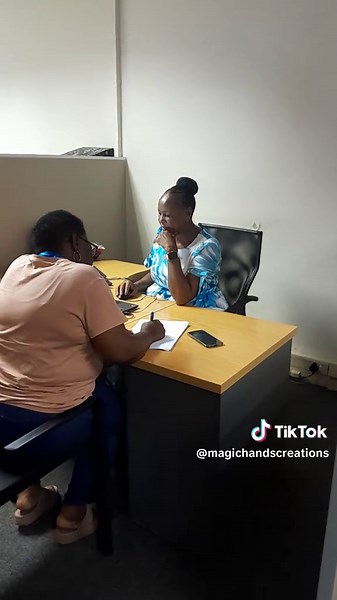 They left us in the office at sat outside.