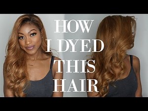 HOW I DYED MY BUNDLES HONEY BLONDE | FEAT. HAIR VILLA