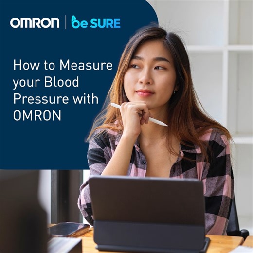 Be sure you're checking your blood pressure properly. Follow these steps to help you get accurate results every time! #BeSurewithOMRON 💙 | Omron Healthcare
