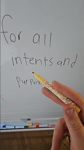 For all intents and purpose #grammar #easyenglisheveryday #englishgrammar #petpeeve #english #esltip