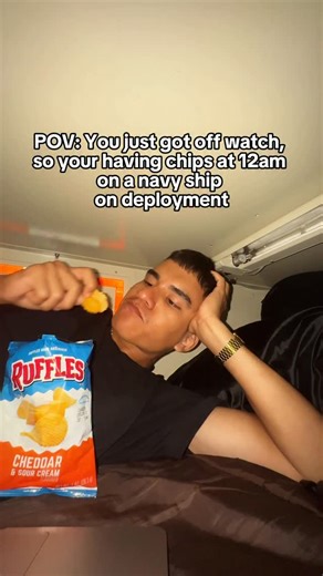 Danski on Instagram: "I used to hate eating chips but now i think there pretty good 👍 #navylife #pov #deployment #navy #danski"
