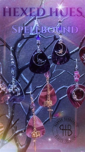 Hexes Hues: Here to enchant your look. ✨ Bold colors. Spellbound shine. Made just for you. Customize your jewelry at HannahBuhnahnuh.store #HexedHues #MagicalAesthetic #Jewelry