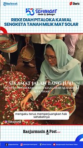 Rieke Diah Pitaloka Bakal Kawal Sengketa Tanah Milik Mat Solar, Singgung Kerja Keras Sang Komedian Download aplikasi berita TribunX di Play Store atau App Store untuk dapatkan pengalaman baru. BANJARMASINPOST.CO.ID - Aktris sekaligus politisi Rieke Diah Pitaloka mengaku terus memperjuangkan hak sahabatnya, Mat Solar dalam permasalahan sengketa tanah. Seperti diketahui, tanah milik Mat Solar seluas 1.300 meter persegi terkena proyek pembangunan jalan tol Serpong-Cinere sejak 2019. Namun hingga ak