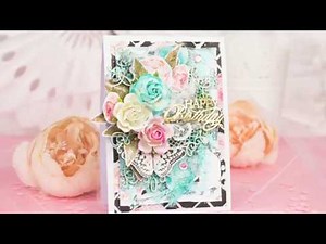Shabby Chic Birthday Card Tutorial / Fabrika Decoru