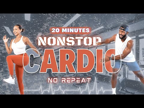 20 Minute Full-Body Non-Stop Cardio Workout [No Repeat/All Standing]