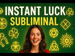 INSTANT LUCK Subliminal 💫 Attract Good Fortune & Unexpected Miracles FAST! 🍀 Powerful Energy Booster