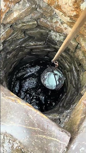 Fetching Water From an Old Stone Well: A Classic Traditional Chinese Skill