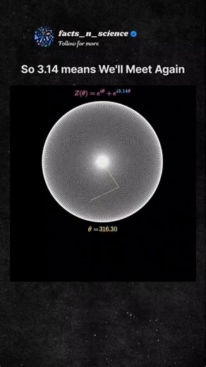 facts_n_science | REEL CAPTION ⭐ #litemediain This visual uses a rotating wireframe sphere and geometric grids to trace the digits of π (3.14…) through... | Instagram