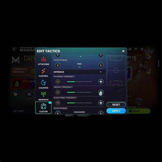 FC MOBILE 26 MANAGER MODE TACTICS TUTORIAL | FORMATION 433 ATTECK | #CAPPED LEGENDS |#FCMOBILE26.