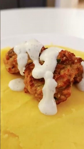 Colorful Baked Chicken Meatballs 🧆🫑✨ #easyrecipe #recipes