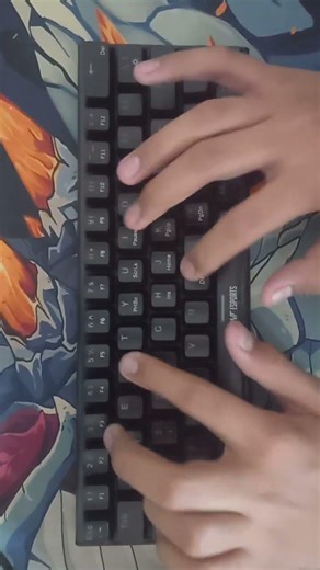 mechanical keyboard asmr soundtest 60 percent format red switches #gaming #keyboard #asmr #60percent