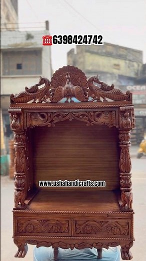 Best temple designs for home 🤯|mandir designs for home wooden | temple decor diy by ushahandicrafts