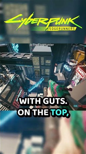 Look Mom I'm here, very top of Arasaka tower #edgerunners #cyberpunk2077 #gamingshorts
