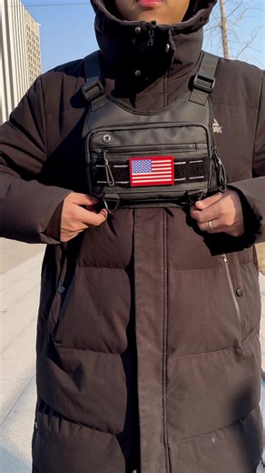 Free your hands! Men's must-have tactical chest bag #Multi-purpose #Outdoor sport #Good recommendation #Adjustable vest bag#Sports chest bag