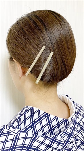 短い髪でもできる 着物ヘアセット24 ピンなし1分で完成！ ヘアクリップで簡単 浴衣ヘアアレンジ 大人浴衣にもおすすめ 短い方が時短で簡単にできる #shorts #着物ヘア #ヘアアレンジ #着物